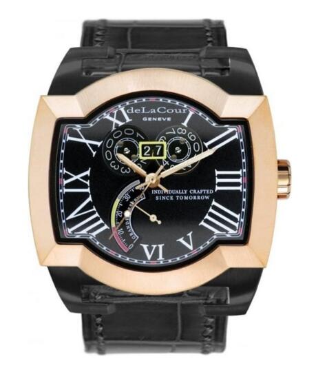 Luxury Replica DeLaCour SAQRA EGO GRANDE RESERVE TI PVD WATP0035-0974 watch